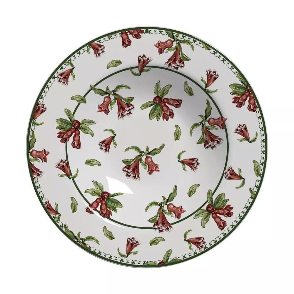 Conjunto de 6 Pratos Fundo Romã Alleanza Coup 25cm