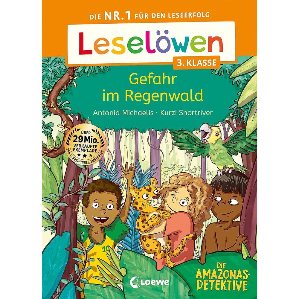 Leselöwen 3. Klasse - Amazonas-Detektive: Gefahr im Regenwald: Die Nr. 1 für den Leseerfolg ab 8 Jahren Capa dura – 16 agosto 2023 (Livraria Alemã)