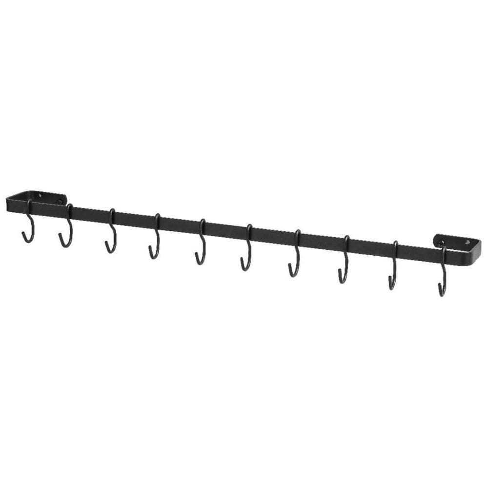 Porta Utensílios 80cm Preto Fosco | Organizador de Talheres