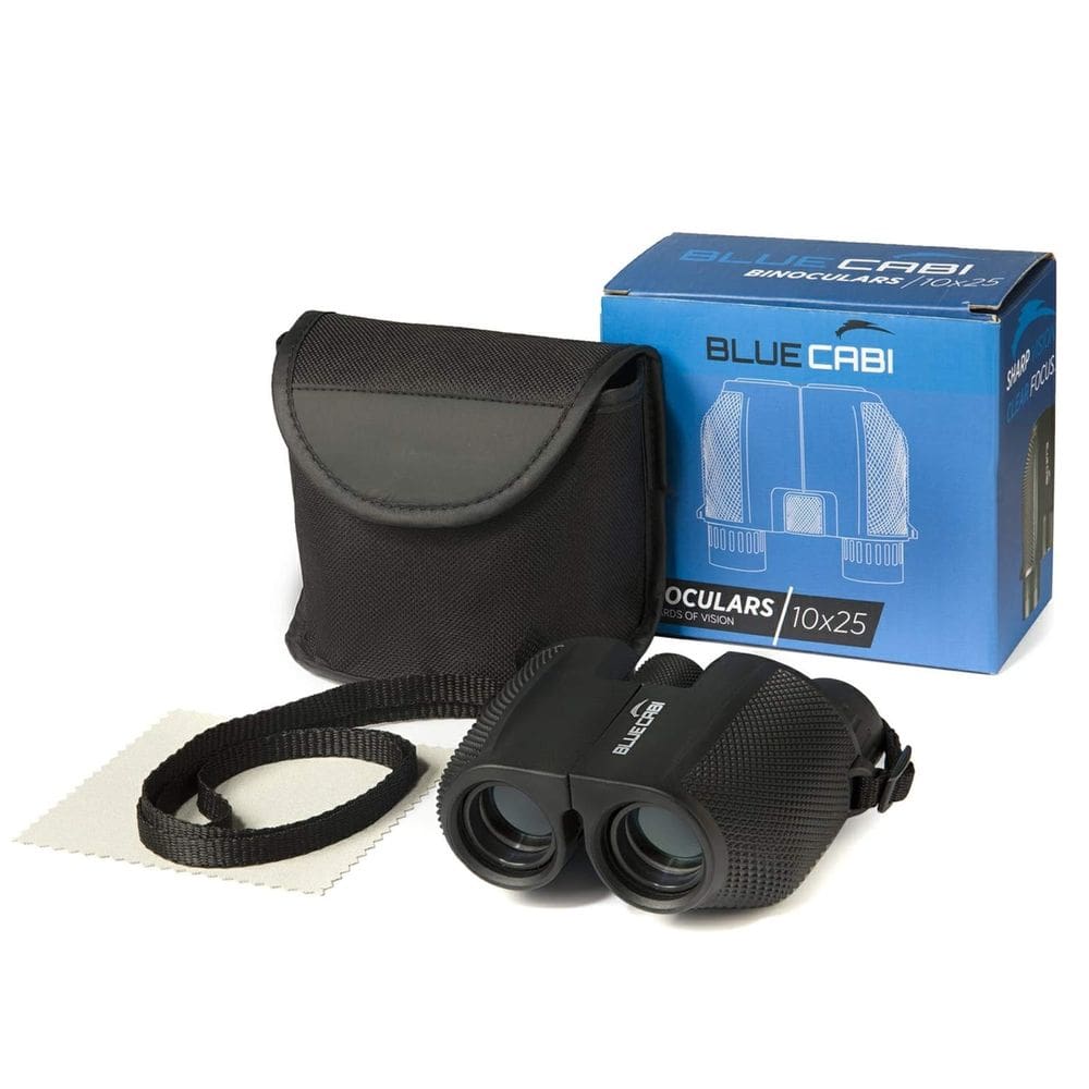 Binóculos BlueCabi Compact 10x25 leves para adultos e crianças
