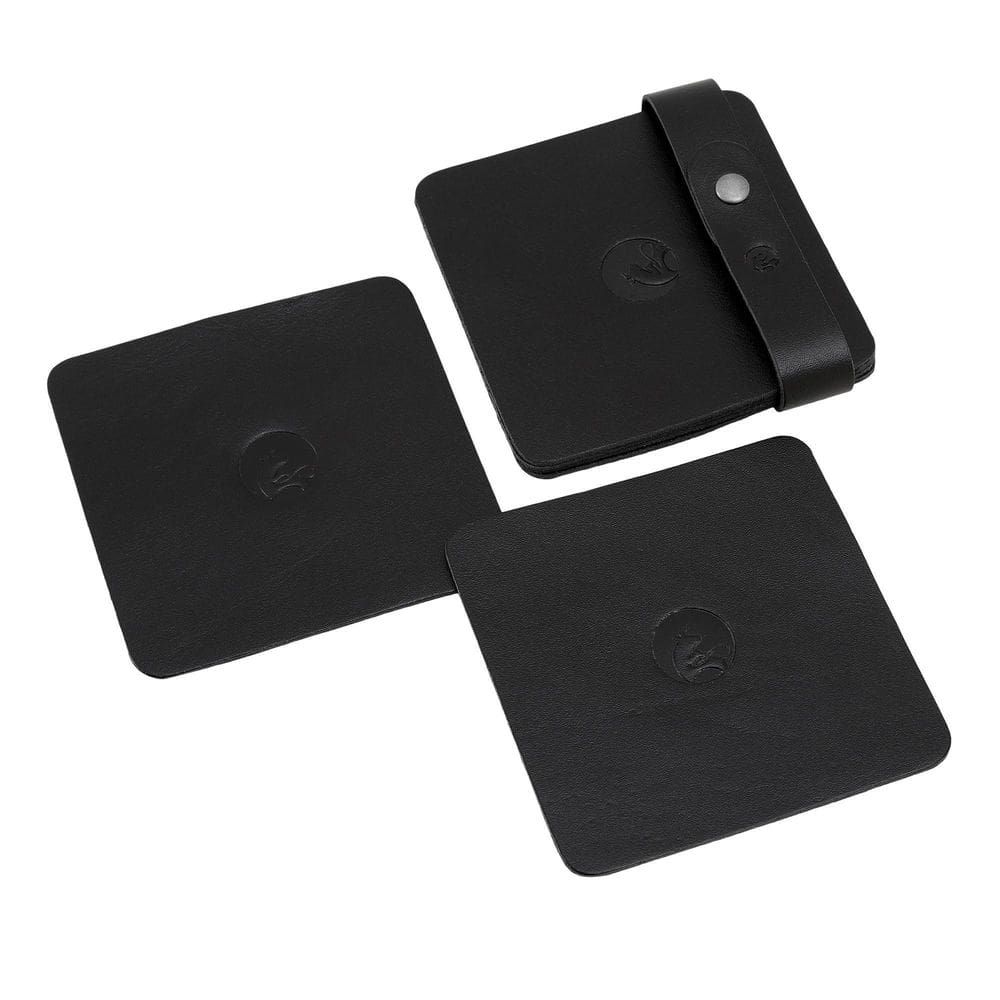 Porta-Copos Descanso De Mesa Com 6 Peças Em Couro Couro50