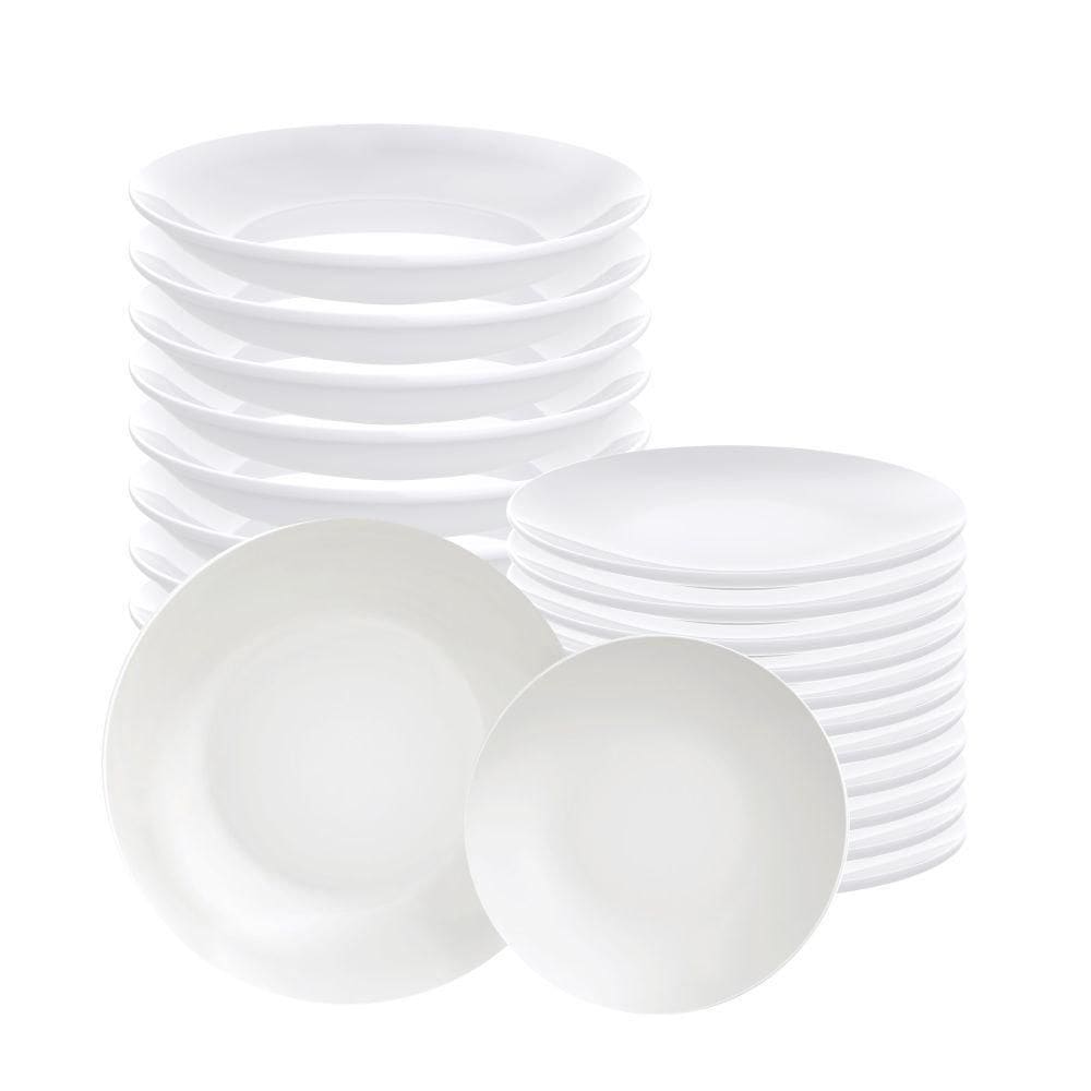 Kit Pratos Fundo e Sobremesa Leonora 24 Peças - Tramontina