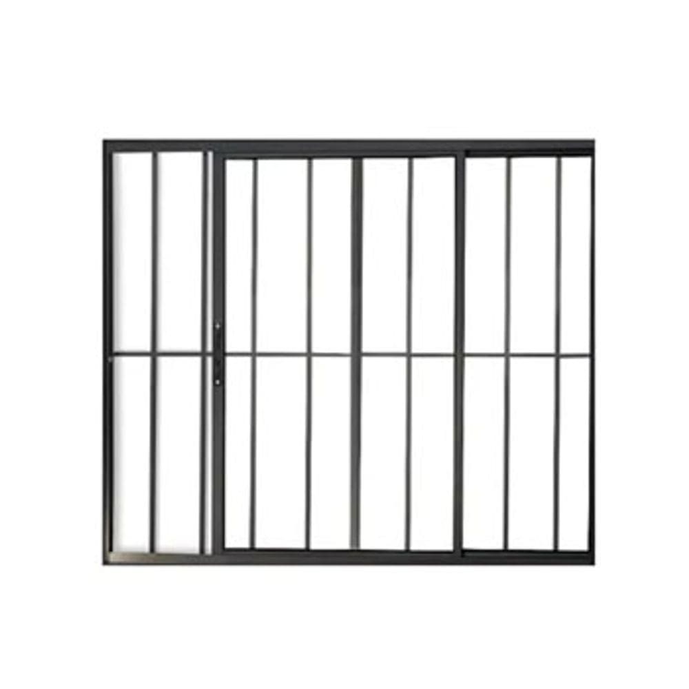 Vitro 2 Folhas Aluminio Preto 1,00x1.20 C/grade