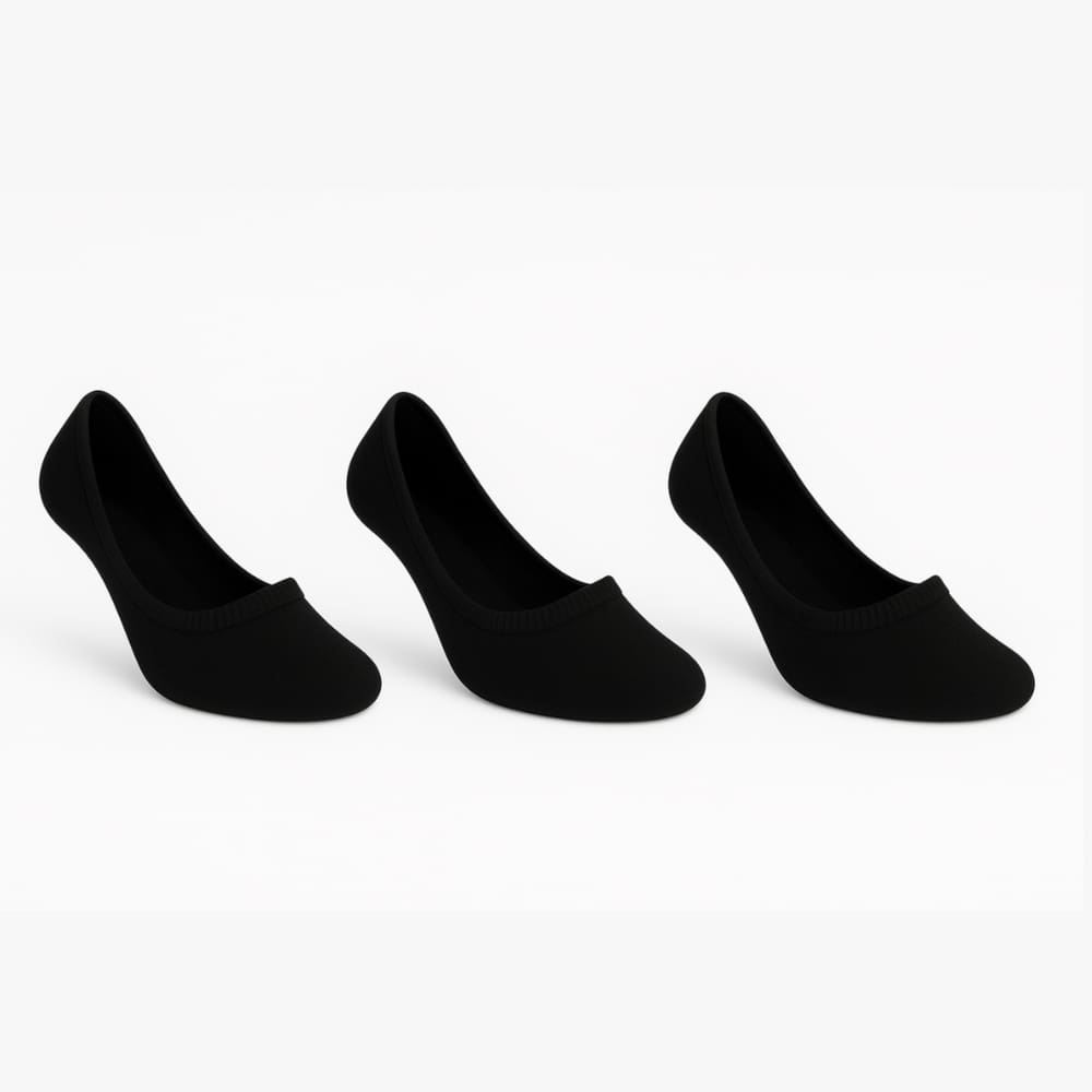 Kit 3 Pares Meia Feminina Sapatilha Selene 34/38 Conforto Invisível