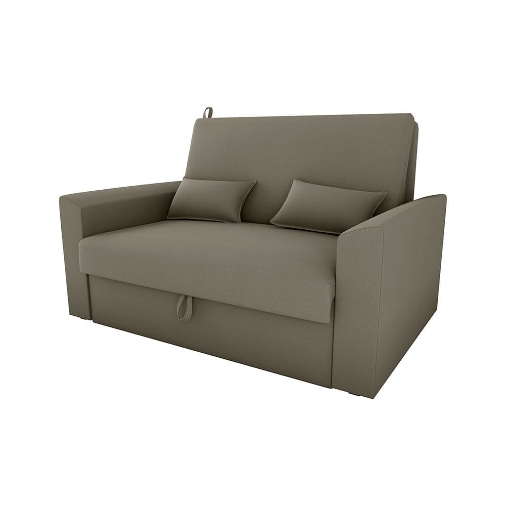 Sofá Cama Casal Cristal Bege Flor Matrix