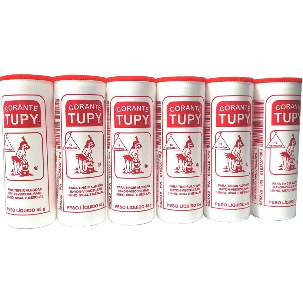 Corante Em Po Vermelho Tupy Algodão