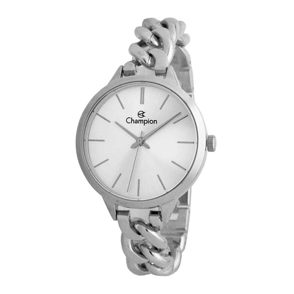Relógio CHAMPION feminino analógico prata CN21372Q