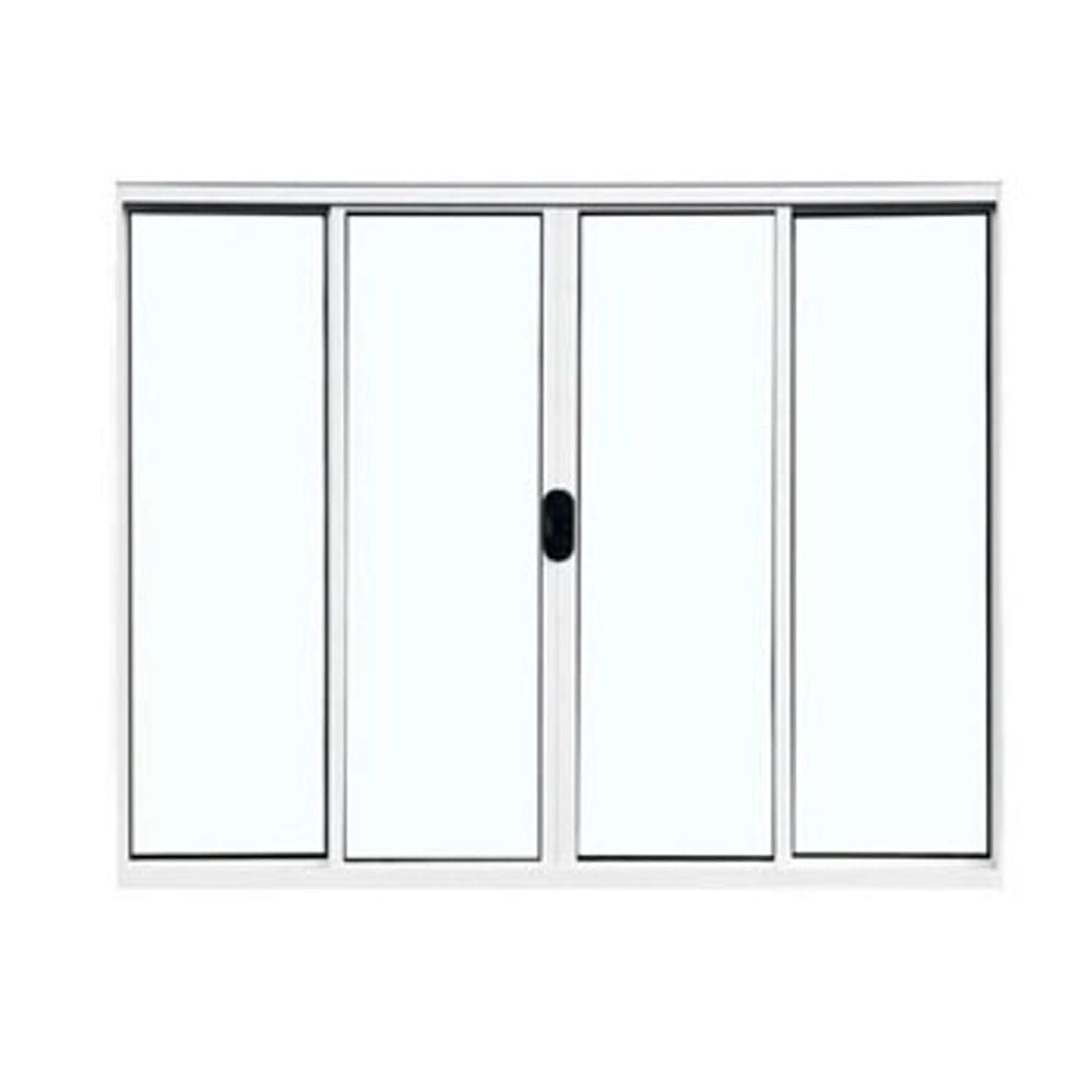 Vitro 4 Folhas Aluminio Branco 1,00x1,50 S/grade