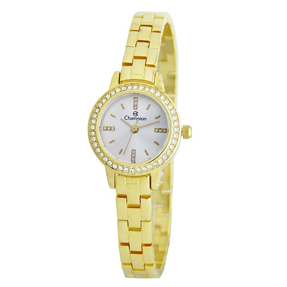Relógio CHAMPION feminino analógico dourado pequeno CF25483H