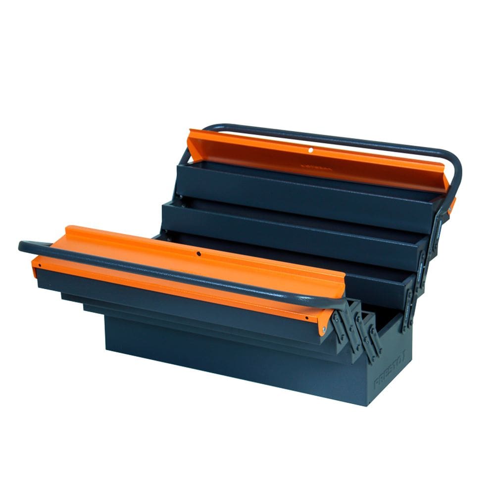 Caixa Ferramentas Ssanfonada 7 Gavetas 50cm Grafite/Laranja 91802 - PRESTO