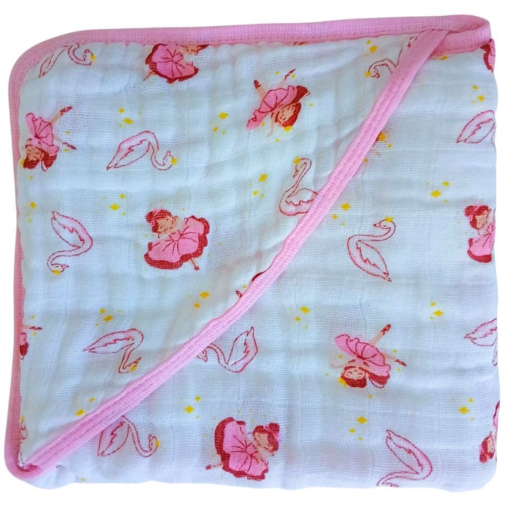 Toalha de Banho Bebe Soft de Algodão 2 Camadas com Capuz Enxoval Macia