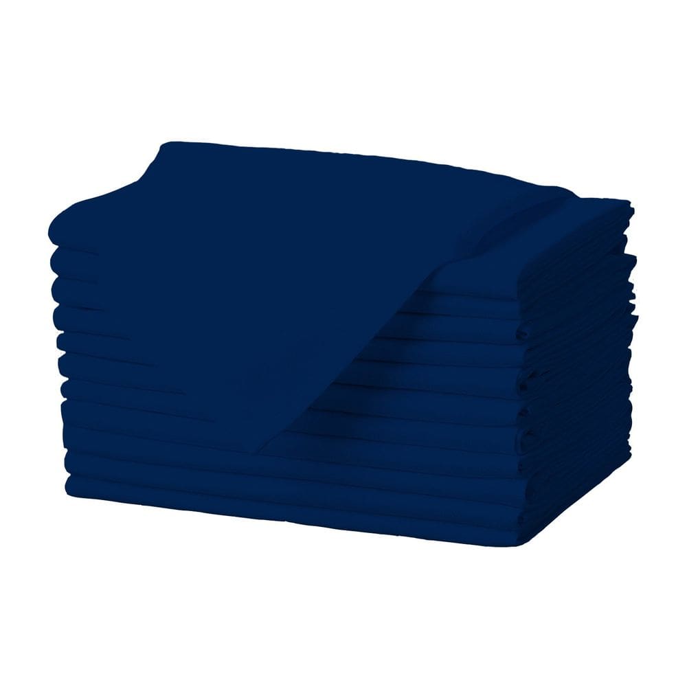 Guardanapos de pano Gee Di Moda azul marinho 43x43cm - Conjunto de 12