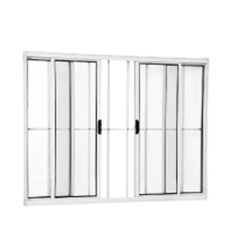 Vitro 4 Folhas Aluminio Branco 1,00x2,00 C/grade