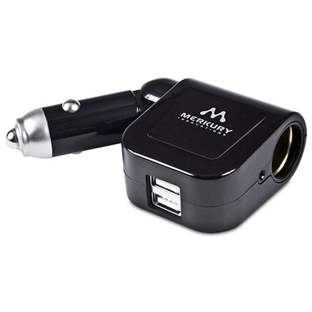 Carregador Veicular Mercury 2 USB, Preto - M-UDC510