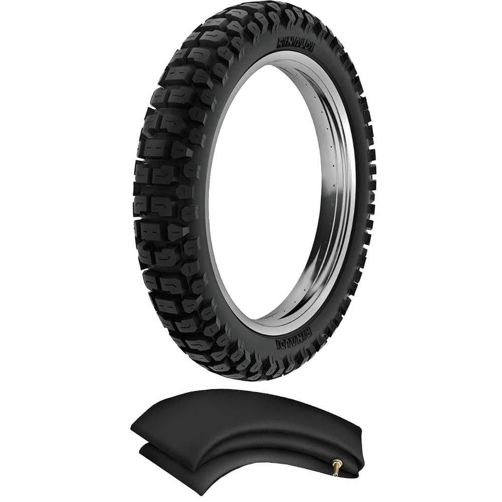 Kit Pneu Cg 125 Factor 150 Cg 150 90/90-18 51p Rt36 Rinaldi + Camara