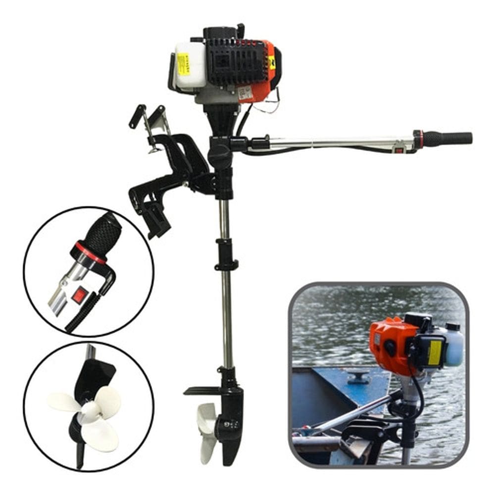 Motor De Popa Rabeta Vertical P/ Barcos Botes 52cc Importway