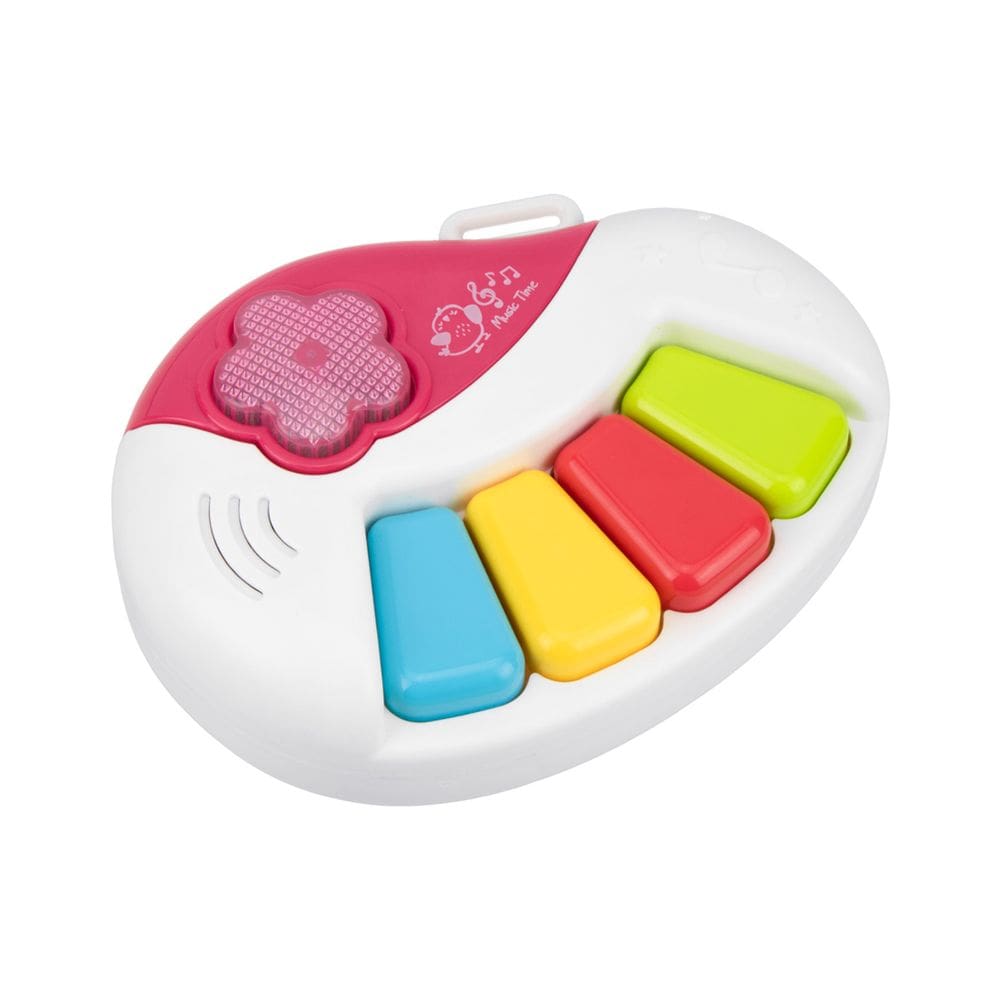 Brinquedo Teclado Musical Bebê Unissex Rosa/Branco- Pimpolho