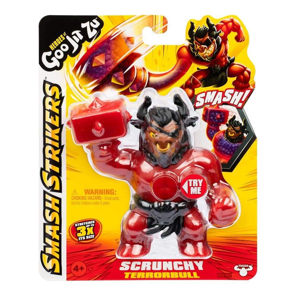 Boneco Elástico Terrorbull 11cm Goo Jit Zu Smash Strickers
