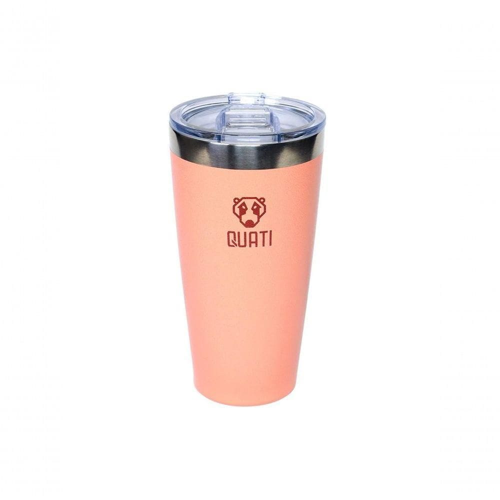 Copo Termico Quati Com Tampa 473ml Coral - Ccct473