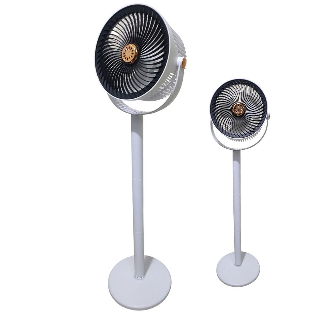 Ventilador Vertical Mesa Chao Altura Ajustavel Aromaterapia 5 Velocidades USB Bateria Recarregavel Potente Calor Verao