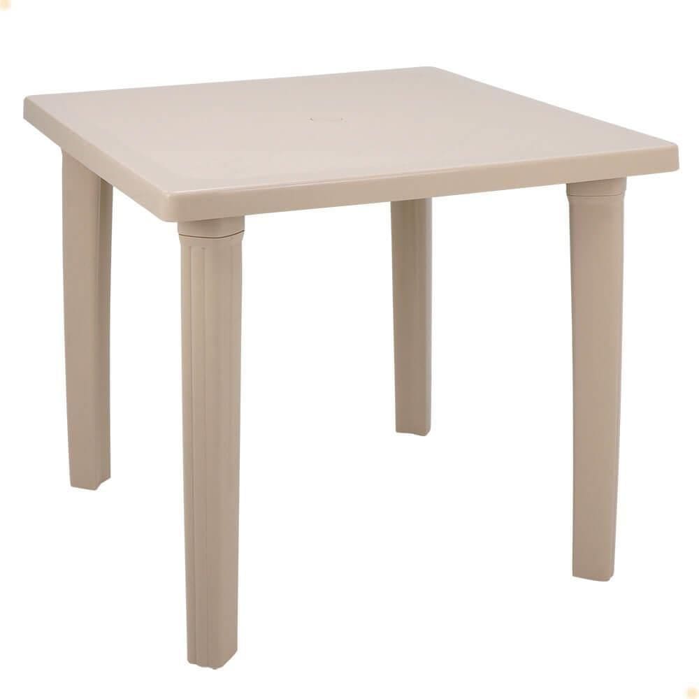 Mesa Tramontina Sancho 80 x 80 cm em Polipropileno Areia 92313/120