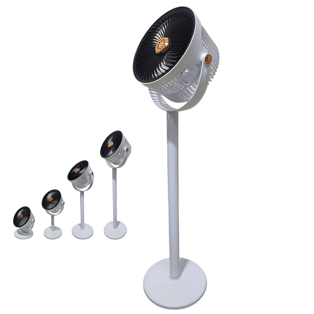 Ventilador Chao Mesa Vertical Aromaterapia 5 Velocidades Potente USB Bateria Recarregavel Altura Ajustavel Calor Verao