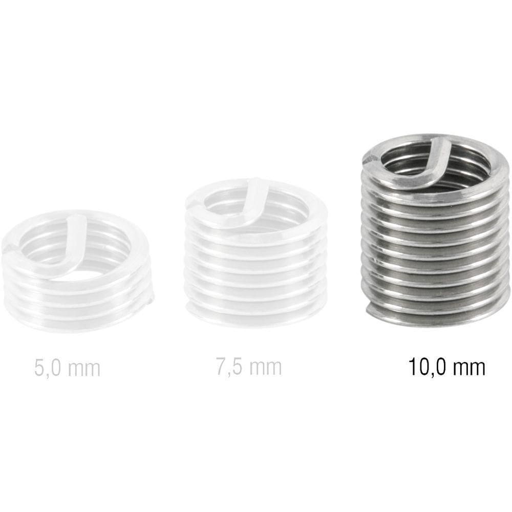 Inserto Roscado M5 X 10 Mm Com 10 Peças Vonder