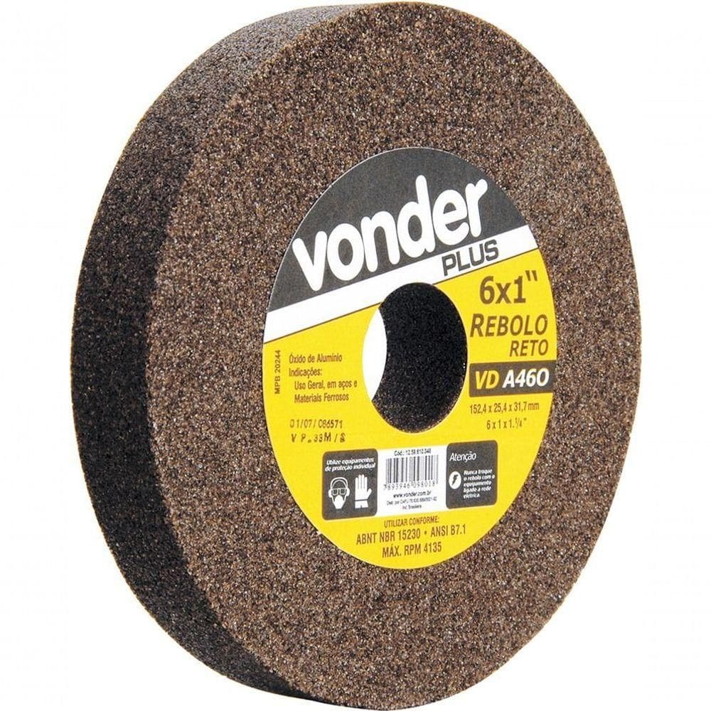 Rebolo Reto 152,4x19,0x31x8 G46 Marrom Uso Geral Vonder Plus