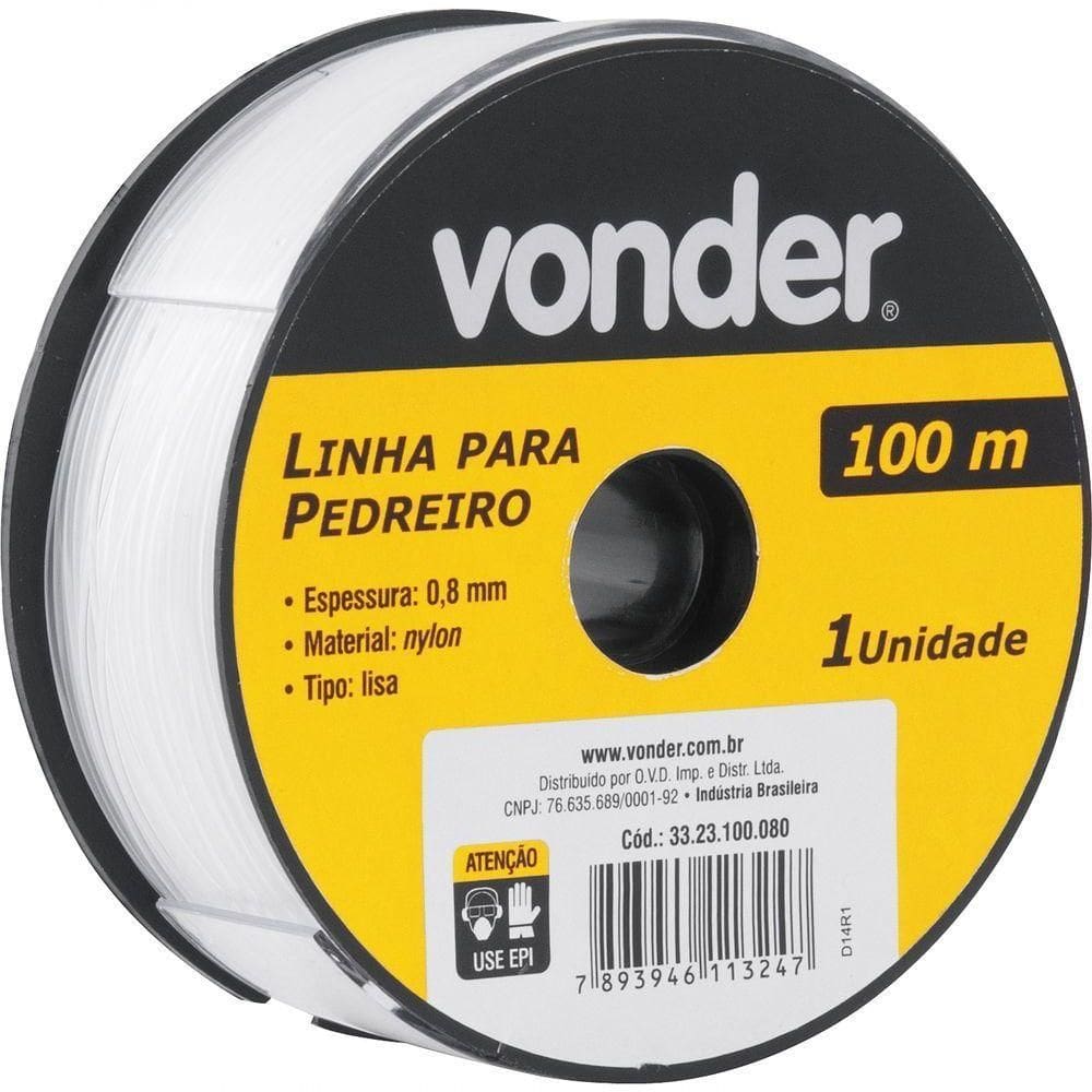 Linha Para Pedreiro Lisa 0,8mmx100m - Vonder