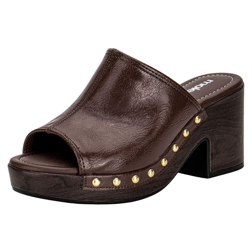 Tamanco Feminino Salto Grosso Moleca 5549107