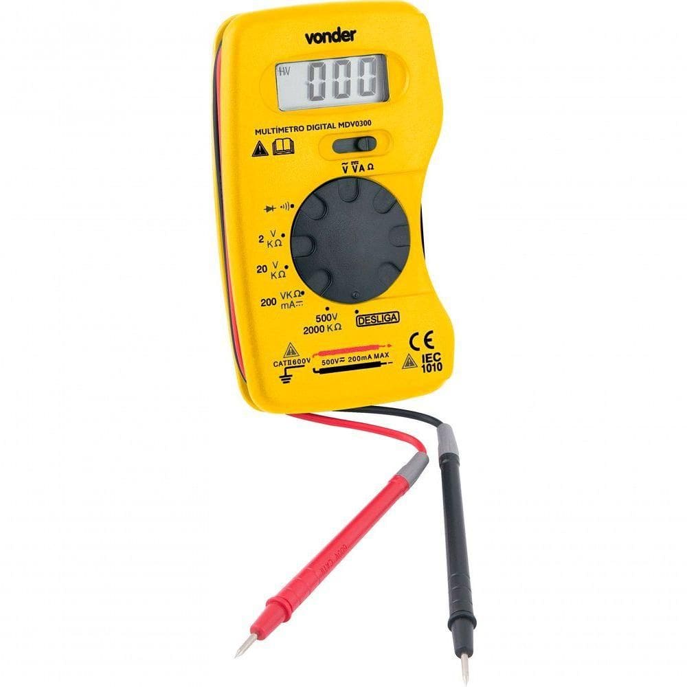 Multímetro Digital AComdc 200-500 Volts Mdv0300 Vonder