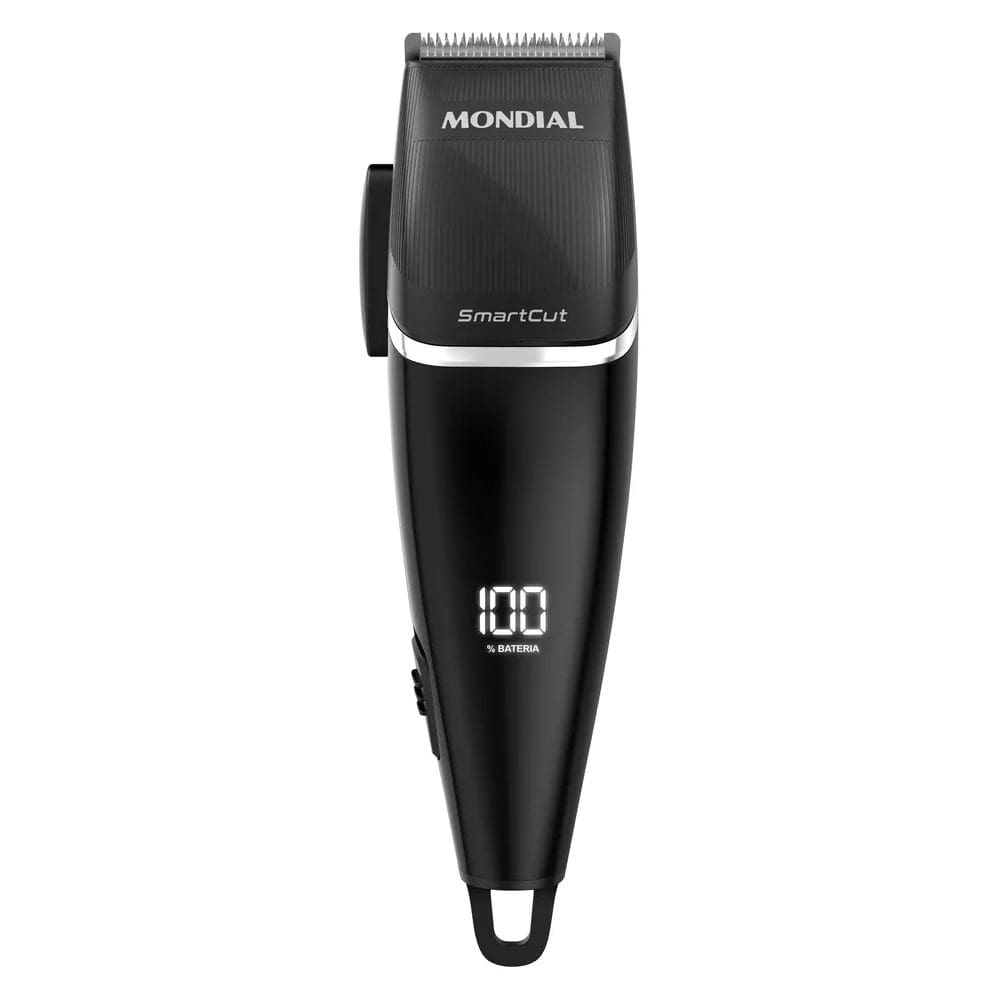 Máquina de Cortar Cabelo Mondial SmartCut 4 Pentes de Corte e Lâmina em Aço Inox Bivolt - CR-11