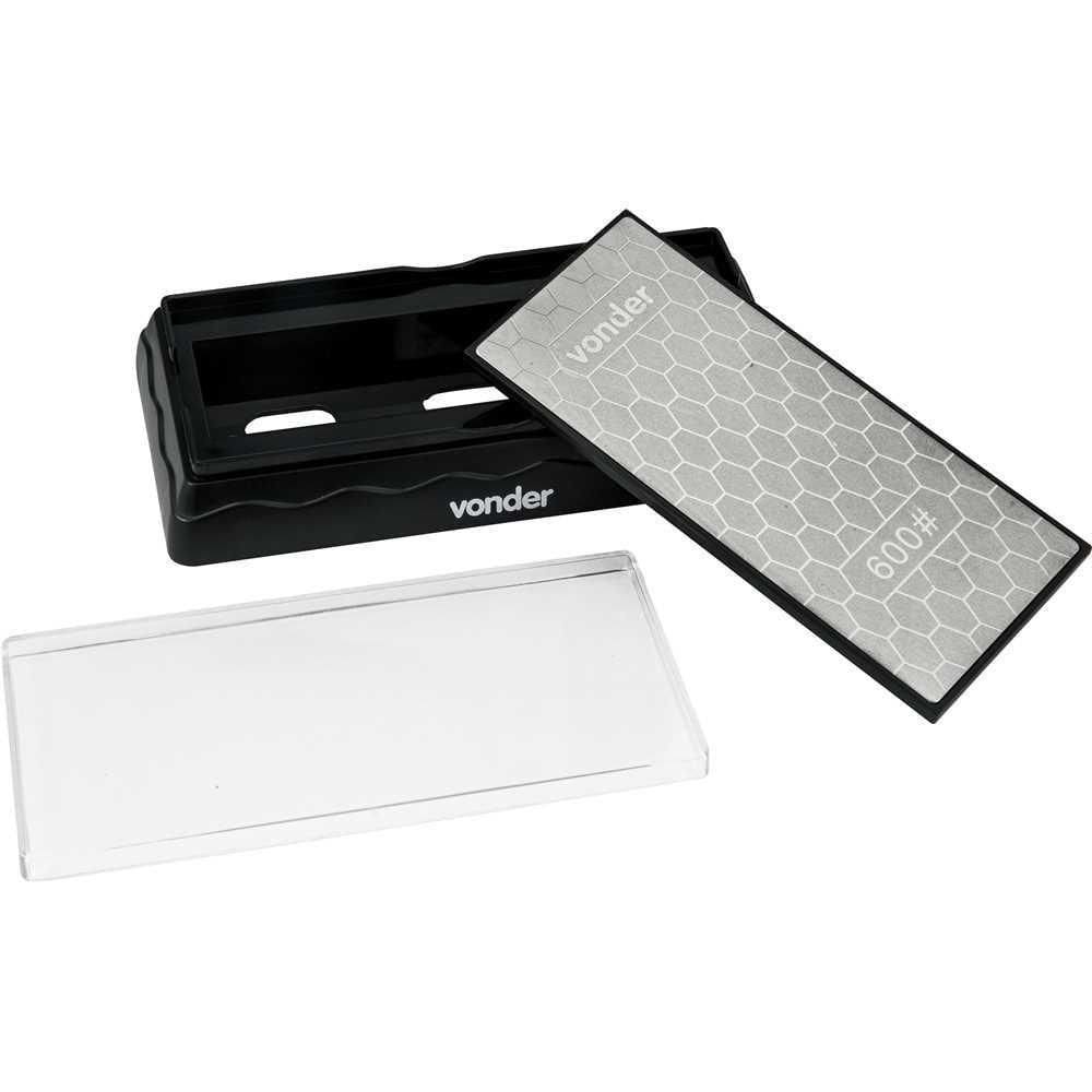 Pedra Para Afiar Diamantada Base De 7” Dupla Face G600-1200 Vonder