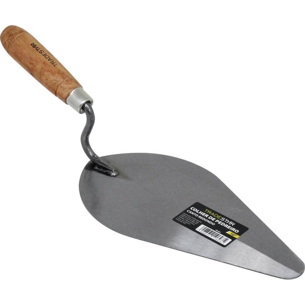 Colher De Pedreiro 10`` Canto Redondo Tradestar
