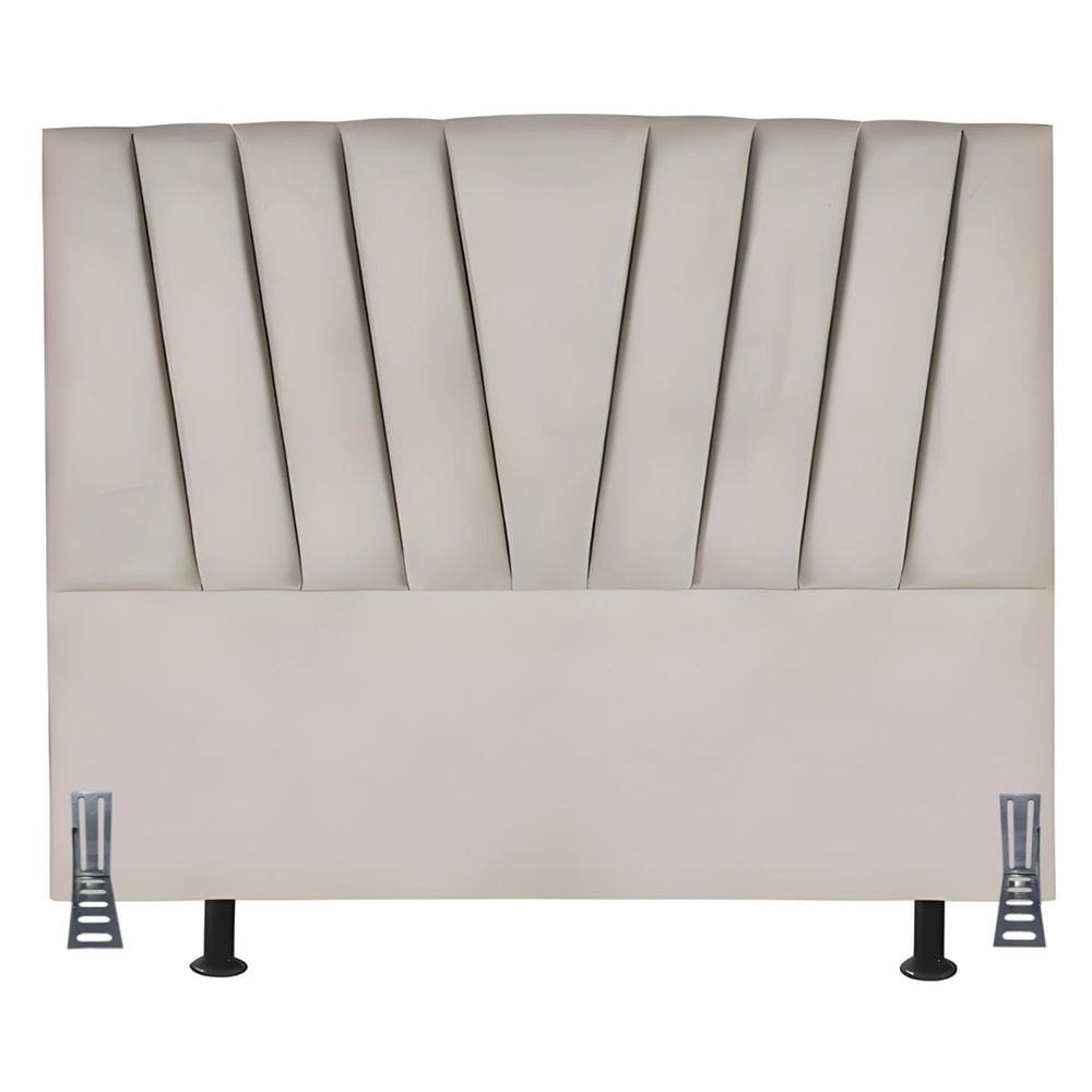 Cabeceira Cama Box Queen 160 cm Joana em Corino Com Frame
