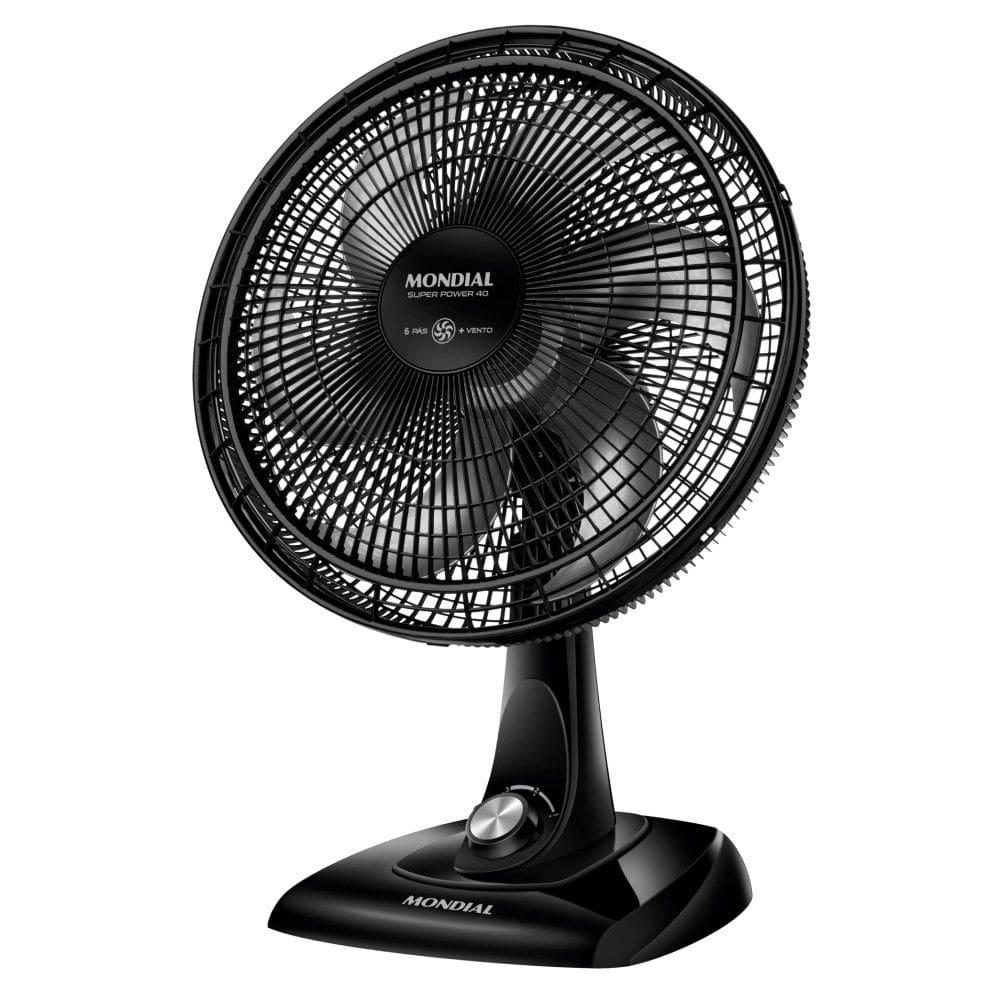 Ventilador de Mesa Mondial Super Power 40cm 220v 140w Preto Prata VSP-40-B