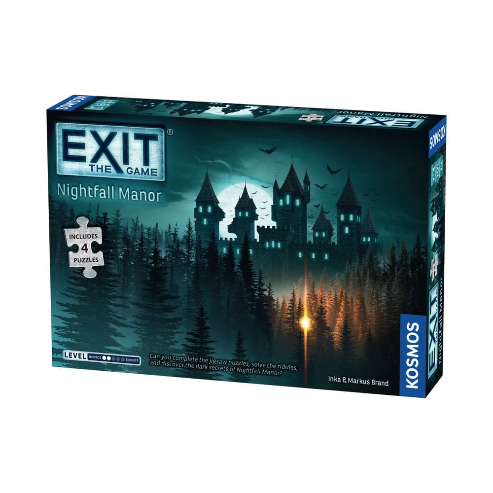 Jogo de tabuleiro Thames & Kosmos EXIT: Nightfall Manor com quebra-cabeças