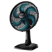 Ventilador de Mesa Mondial Super Power 6 Pás 30cm 220v Preto Azul VSP-30-AP