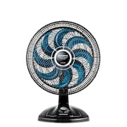 Ventilador de Mesa Mondial Super Turbo 8 Pás 40cm 140W Preto/Azul 127V - VTX-40-CHROME