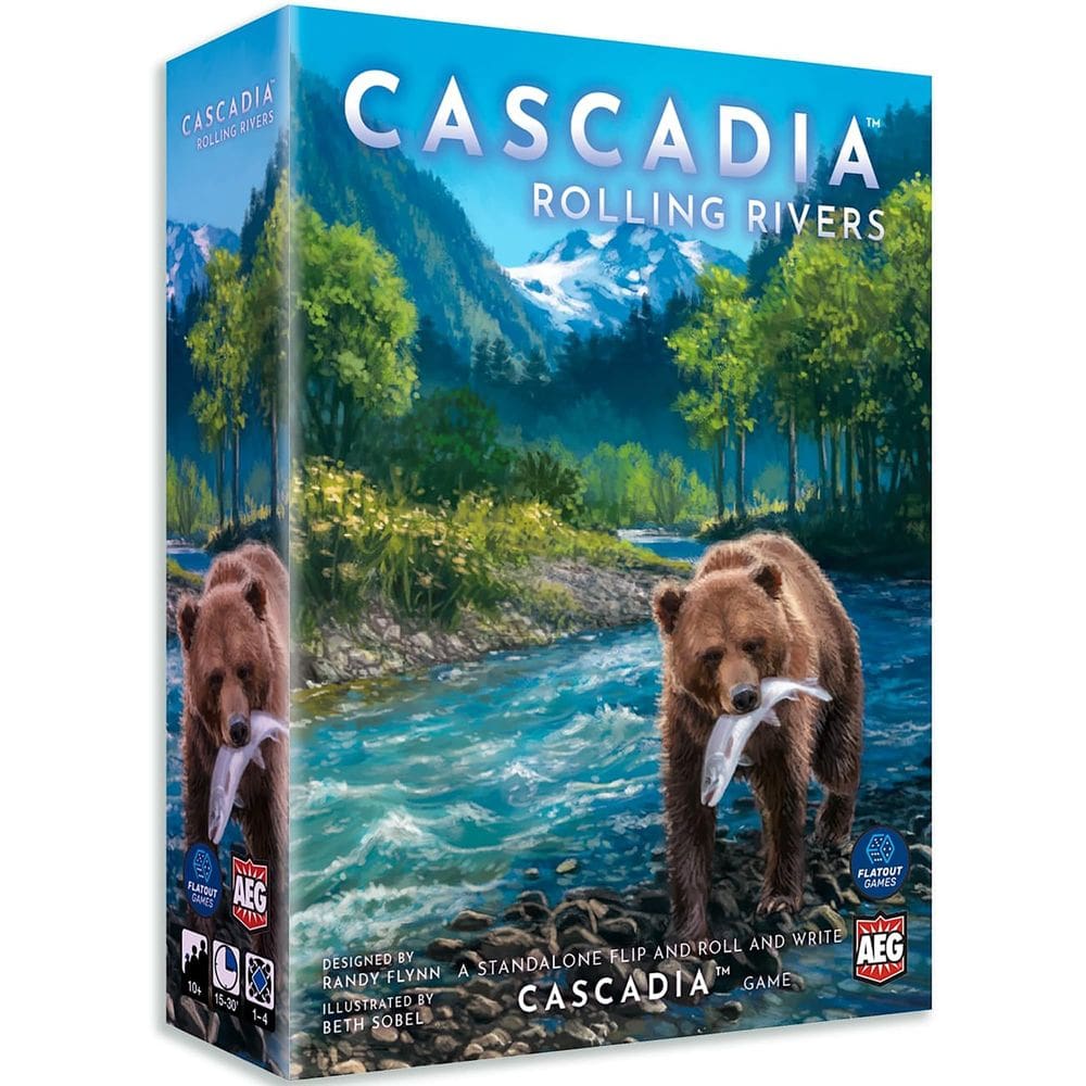 Jogo AEG e FlatOut Games Cascadia: Rolling Rivers 10+ Ages
