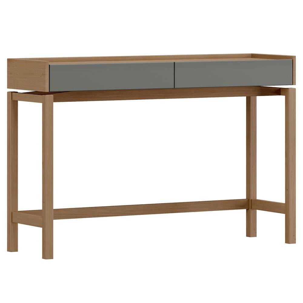 Aparador Para Sala de Estar 2 Gavetas Esdras F06 Oak Ferrolack - Lyam Decor