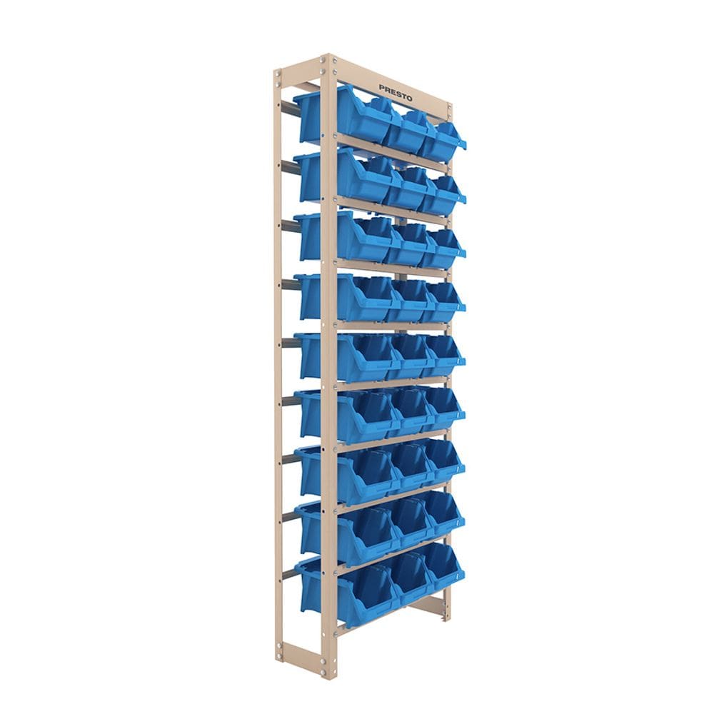 Kit Estante Gaveteiro Organizador com 27 Gavetas N° 5 Azul 93008 - PRESTO