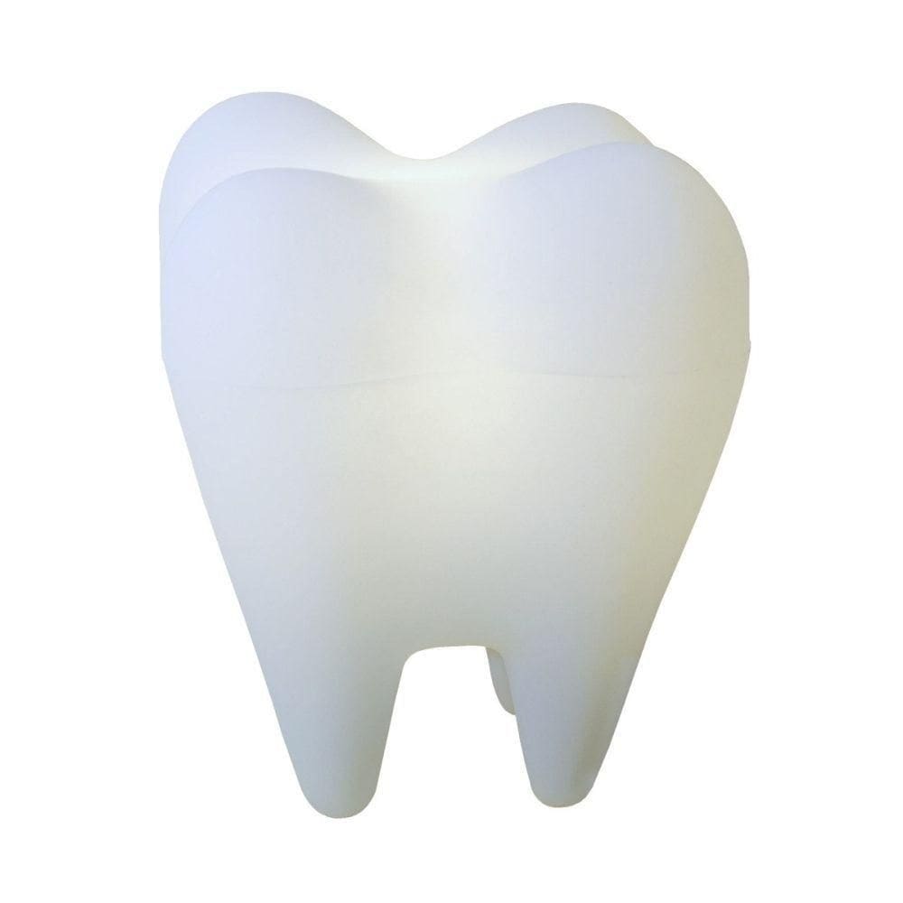 Luminária Decorativa Em Formato De Dente - Estilo 3d Para Escritório E Consultórios