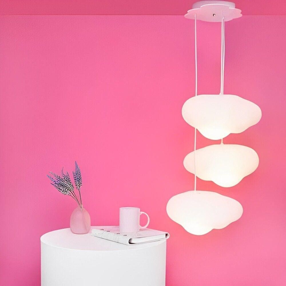 Luminária Pendente Nuvem Trio - Iluminação Criativa Para Ambientes Infantis