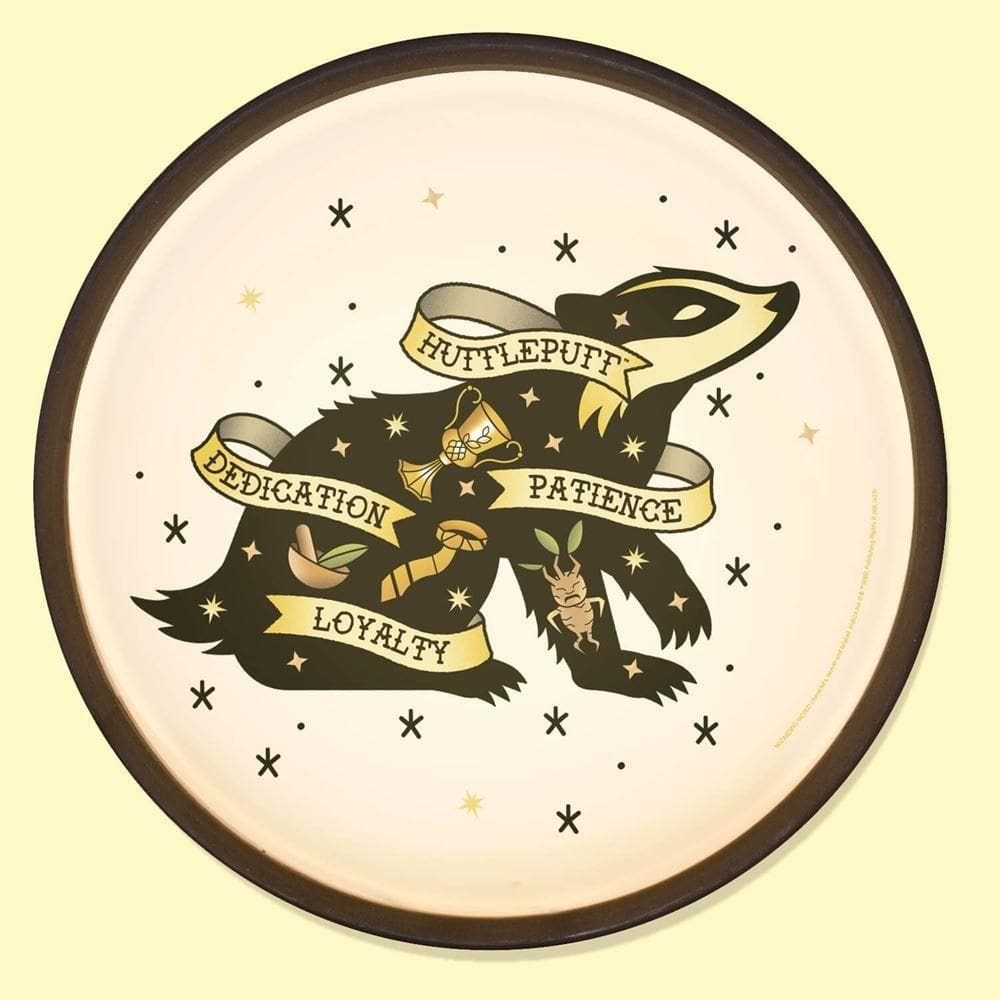 Luminária De Parede Hufflepuff - Magia E Estilo Para Seu Lar