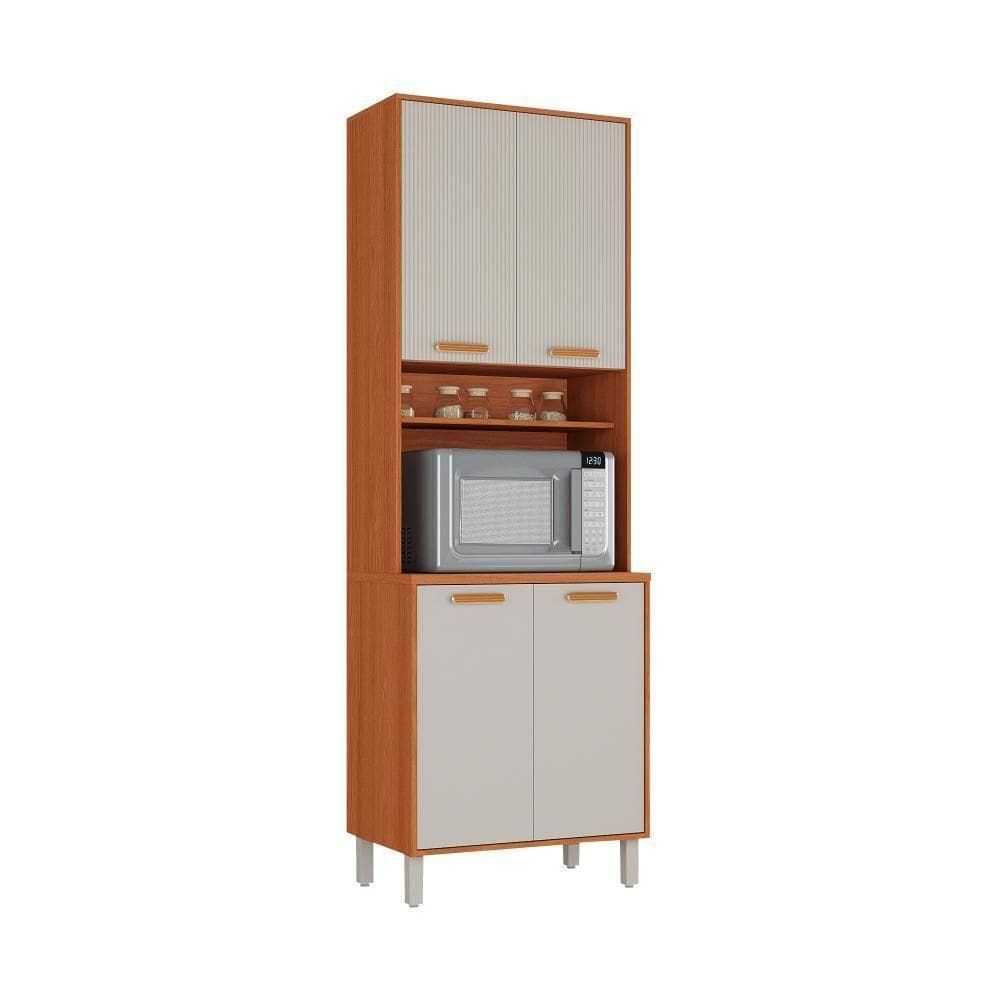 Paneleiro Itatiaia Itafriz 70cm Em Madeira Com Espaço Para Micro-ondas Cinamomo Fendi