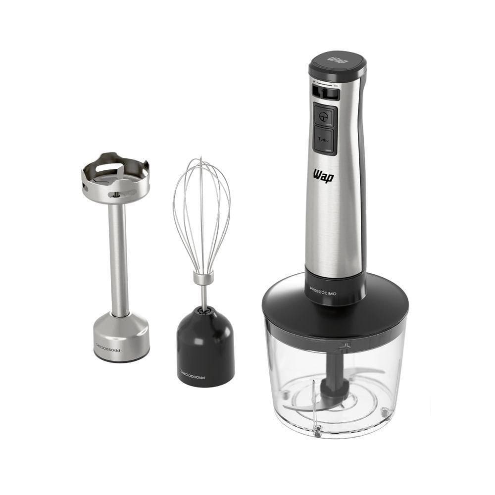 Mixer Elétrico 3 Em 1 Processador Portátil Inox Wm1 220V