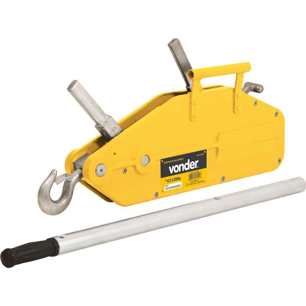 Guincho Alavanca Tirfor 3200kg Com Cabo 20m Gav3200 Vonder