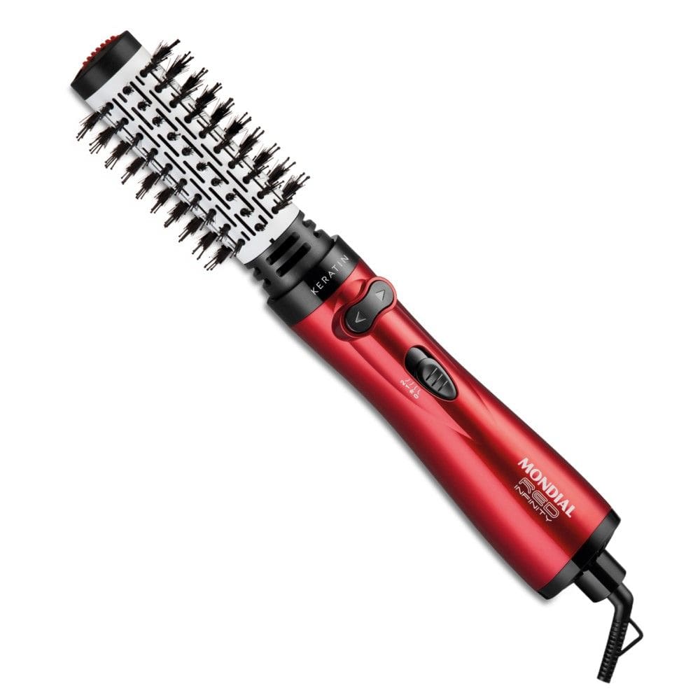 Mondial Escova Rotativa Infinity Keratin 127v 1000w Vermelho ER11KR