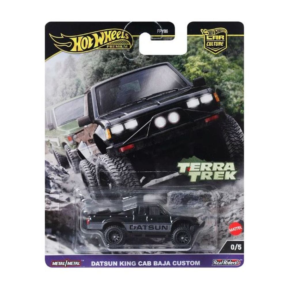 Carrinho - Datsun King Cab Baja Preto Hot Wheels MATTEL